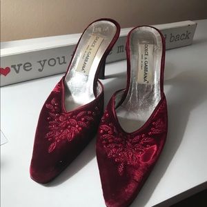 Dolce & Gabbana Velvet Heels